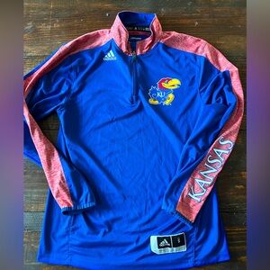 KU Jayhawks quarter zip small